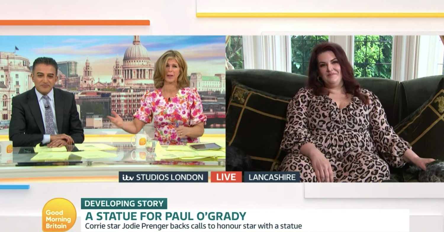 Jodie Prenger talking about Paul O'Grady on Good Morning Britain
