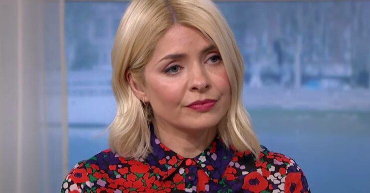 Holly Willoughby looks glum