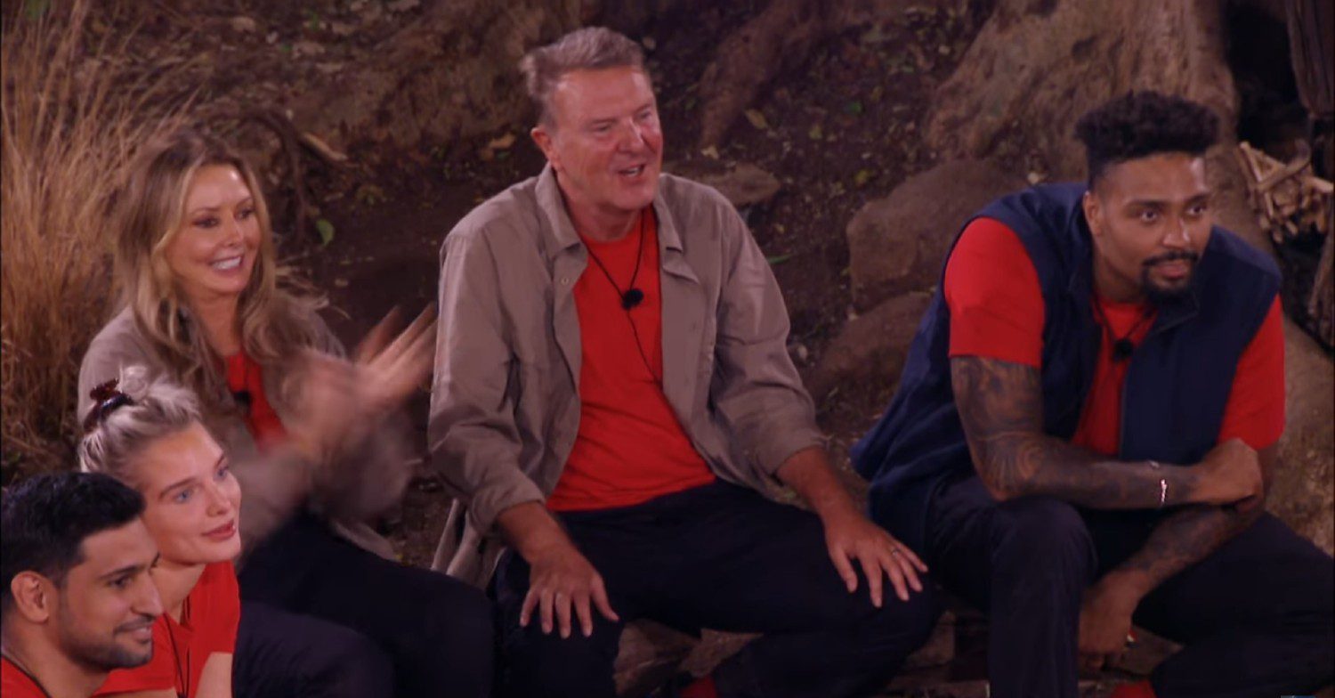 I'm A Celebrity stars sitting around in camp