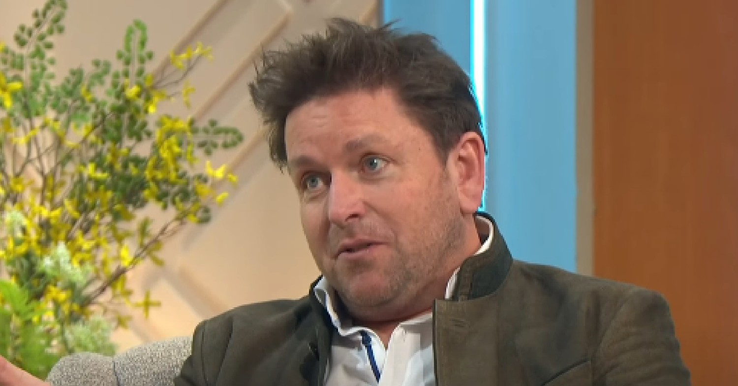 James Martin speaking during Lorraine appearance