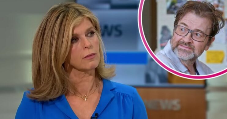 Kate Garraway looking sad with Derek Draper