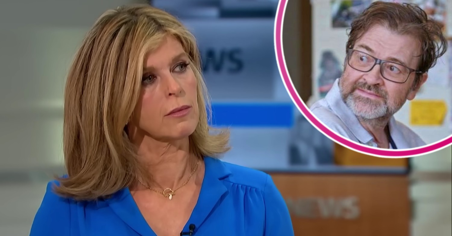 Kate Garraway looking sad with Derek Draper