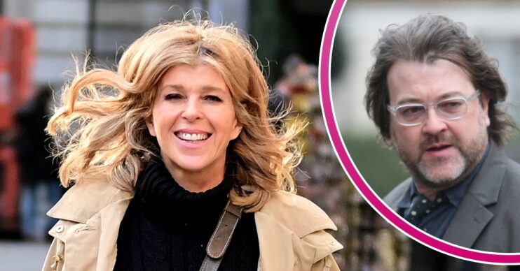 Kate Garraway smiling and Derek Draper looking towards camera