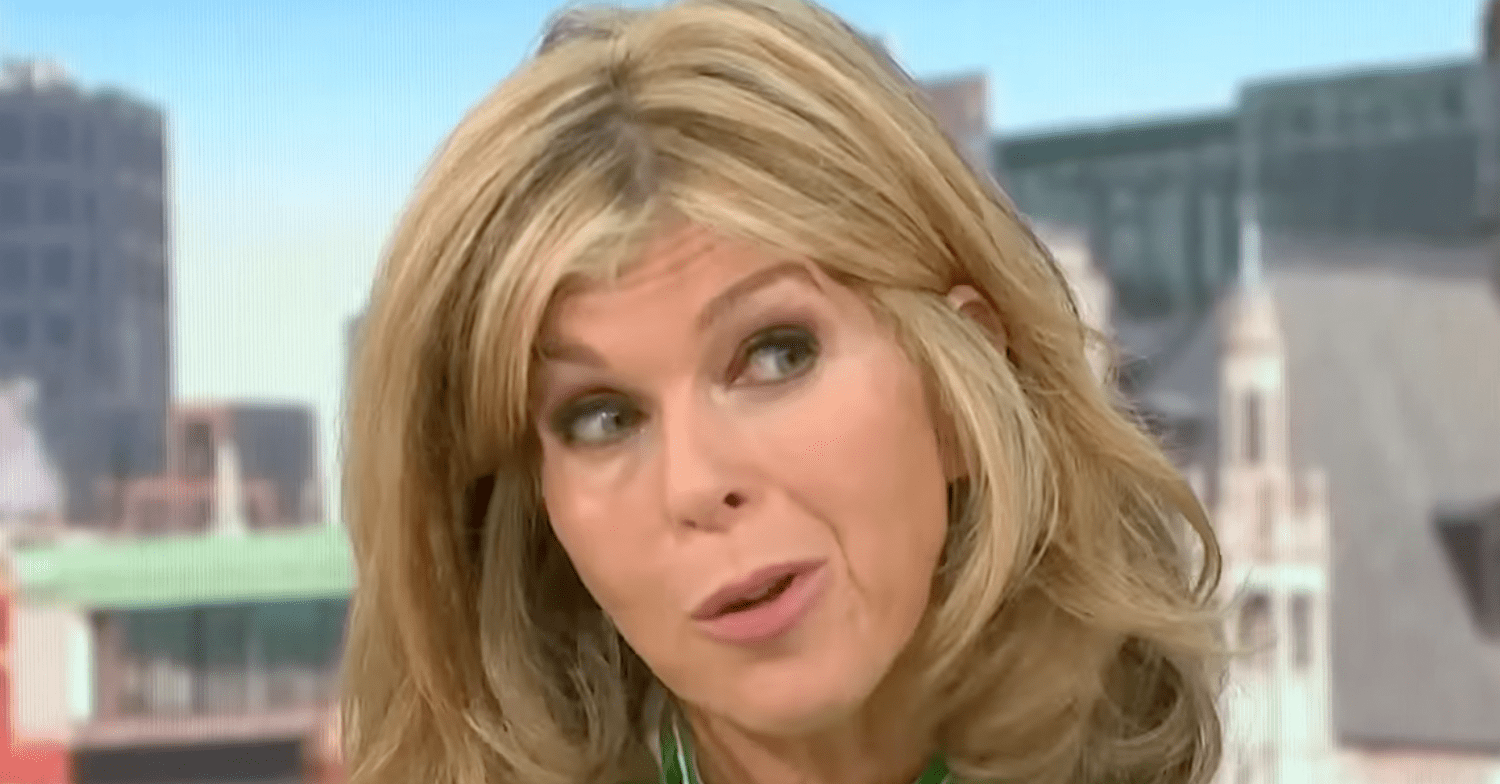 Kate Garraway presenting on GMB