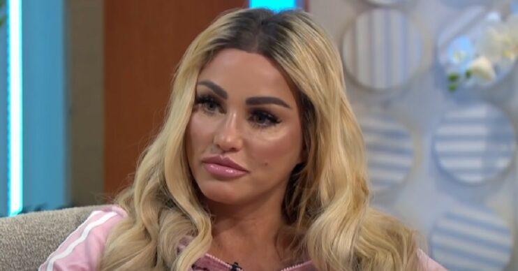 Katie Price during Lorraine appearance