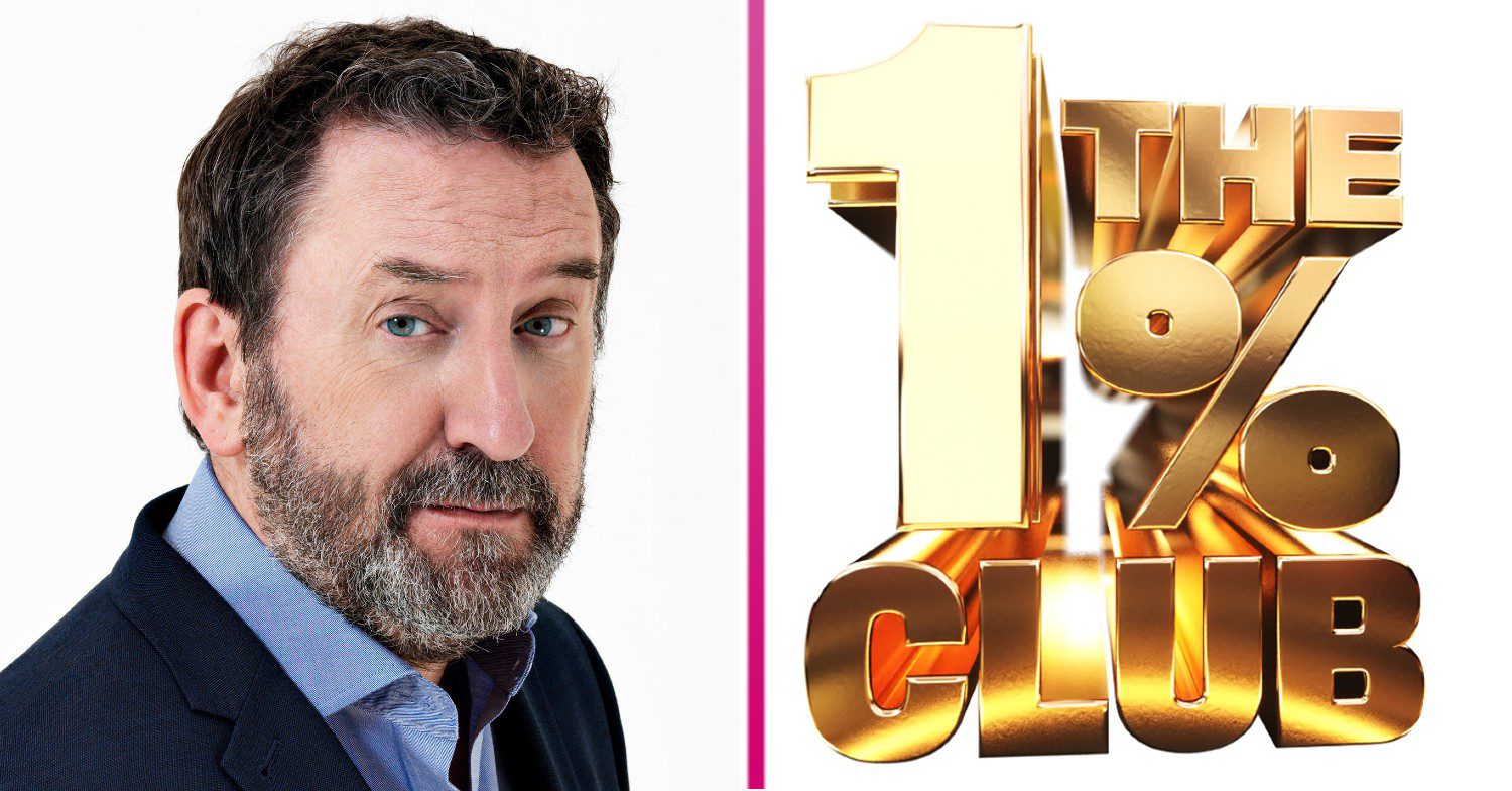Lee Mack and The 1% Club logo comp image