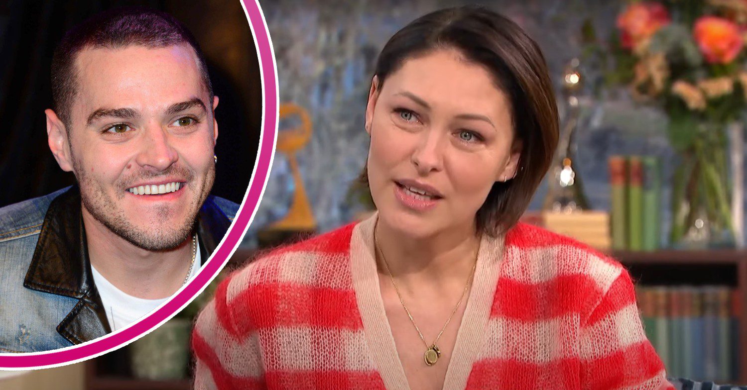 Emma Willis talking on This Morning and Matt Willis smiling