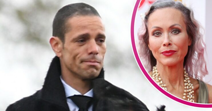 Paul O'Grady husband looking sombre at funeral, Amanda Mealing at BAFTAs