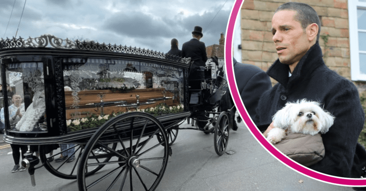 Paul O'Grady's coffin and funeral procession
