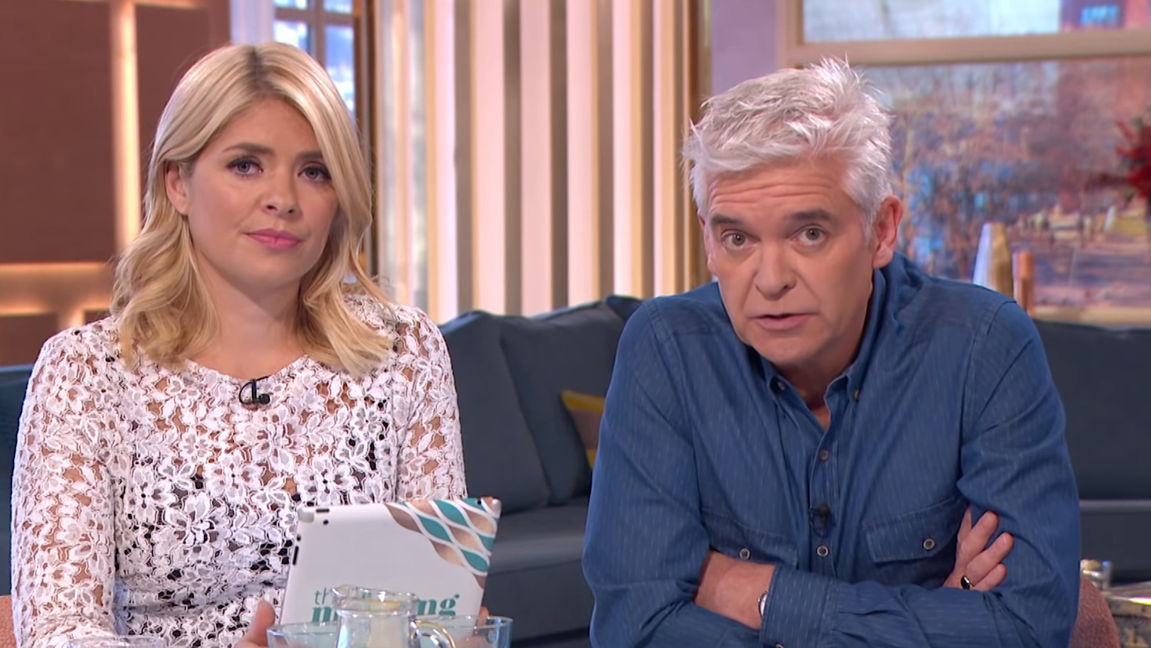 Holly and Phil frown on This Morning