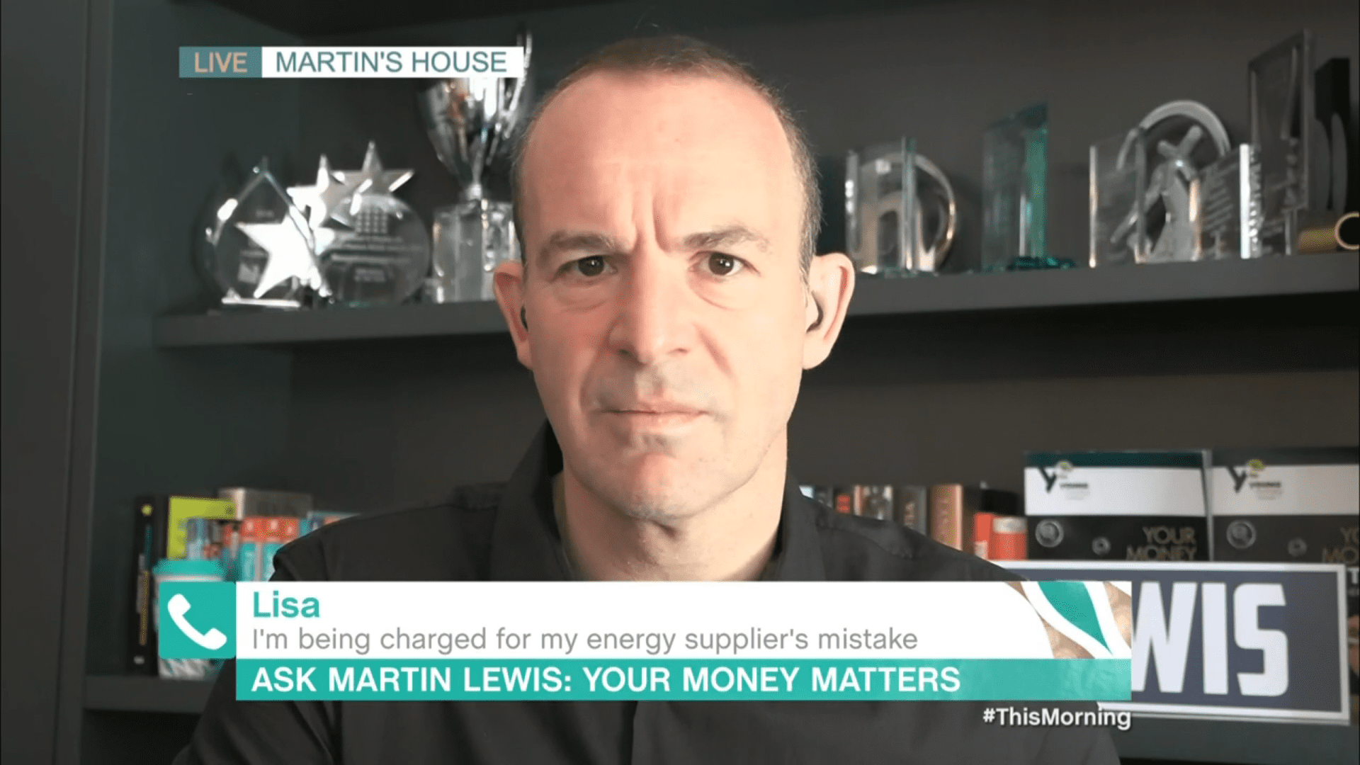 Martin Lewis frowns on This Morning