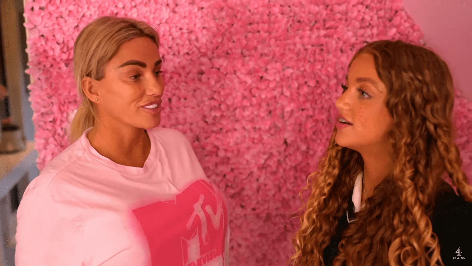 Katie Price and daughter Princess laugh