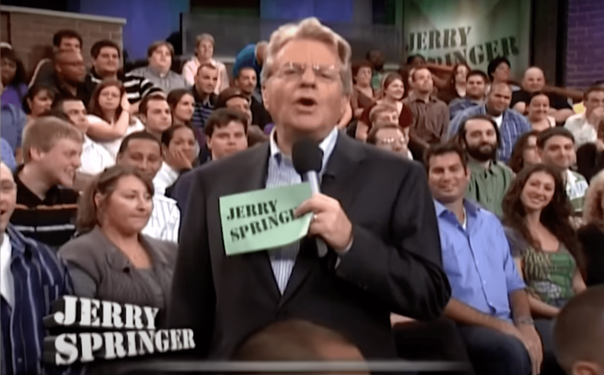 Jerry Springer on his TV show