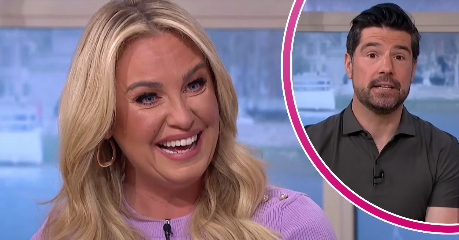This Morning host Josie Gibson smiles, Craig Doyle looks concerned