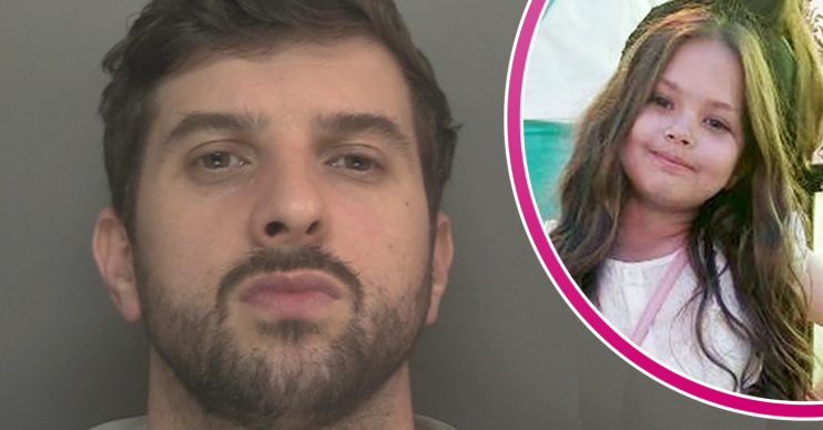Thomas Cashman's mugshot and Olivia Pratt-Korbel smiling