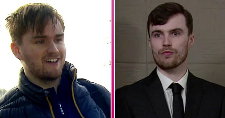 Composite image of Tom King on Emmerdale and Justin on Coronation Street (Credit: ITV/Composite: Entertainment Daily)
