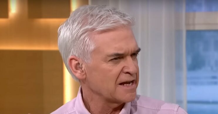 Phillip Schofield looking angry on This Morning