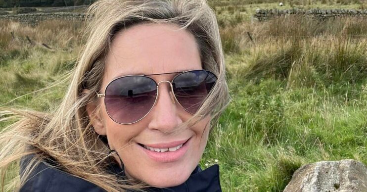 Nicola Bulley smiling with sunglasses on