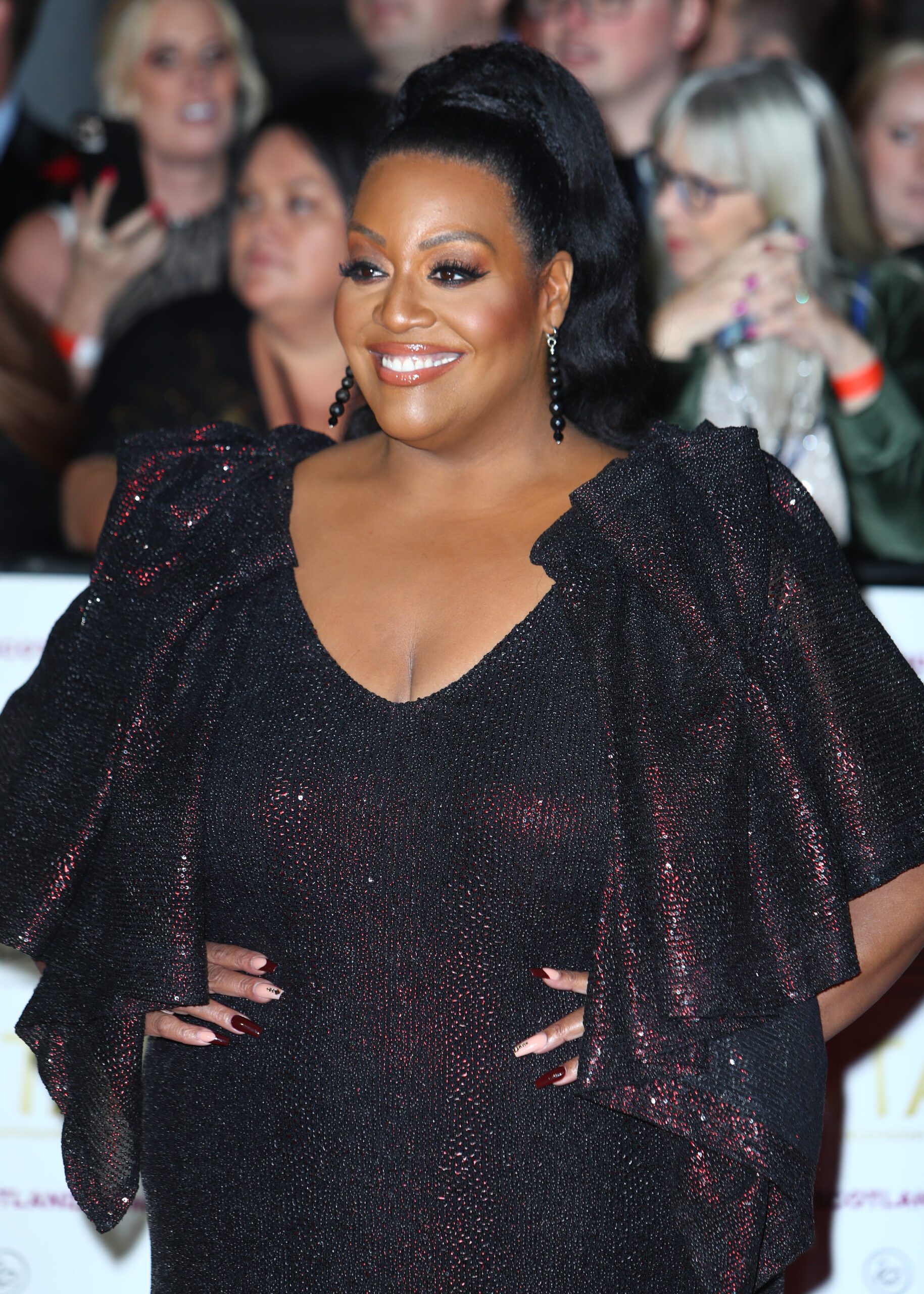 Alison Hammond smiles at the National Television Awards