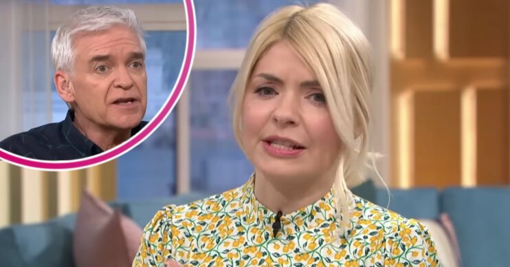 Phillip Schofield and Holly Willoughby looking cross on This Morning