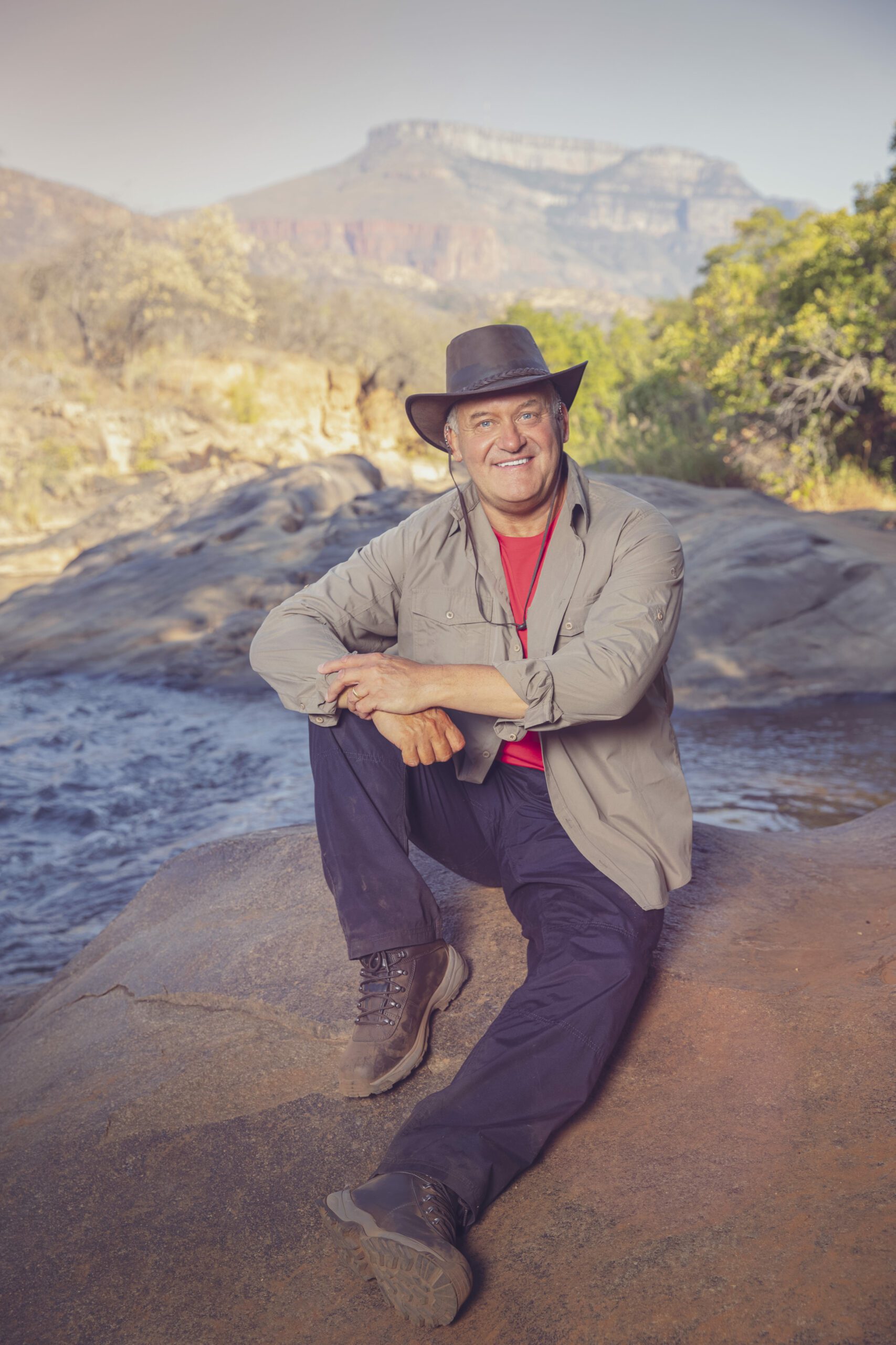 Paul Burrell smiles for I'm A Celebrity South Africa