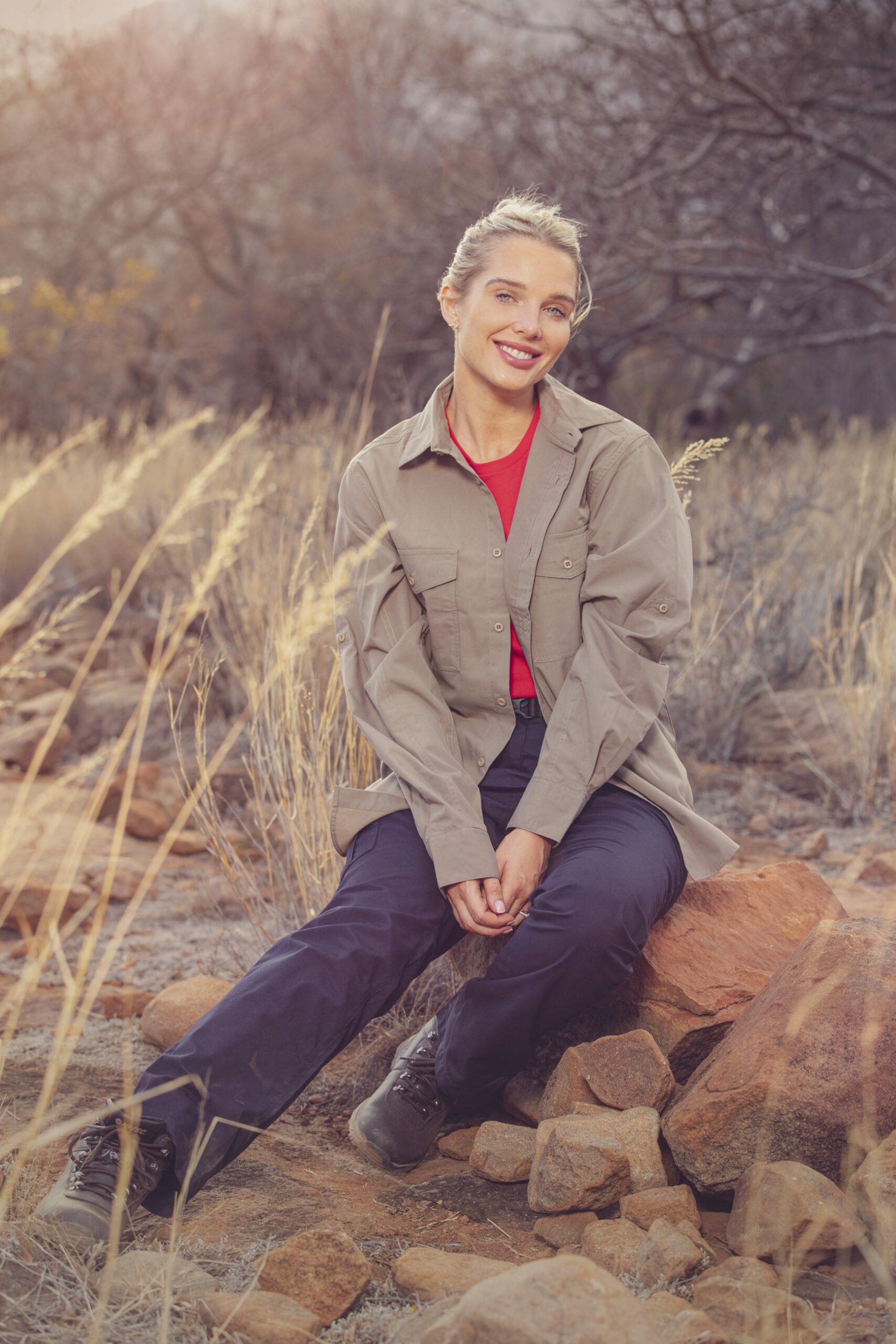 Helen Flanagan smiles on I'm A Celeb