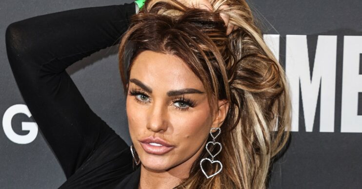 Katie Price posing at an event