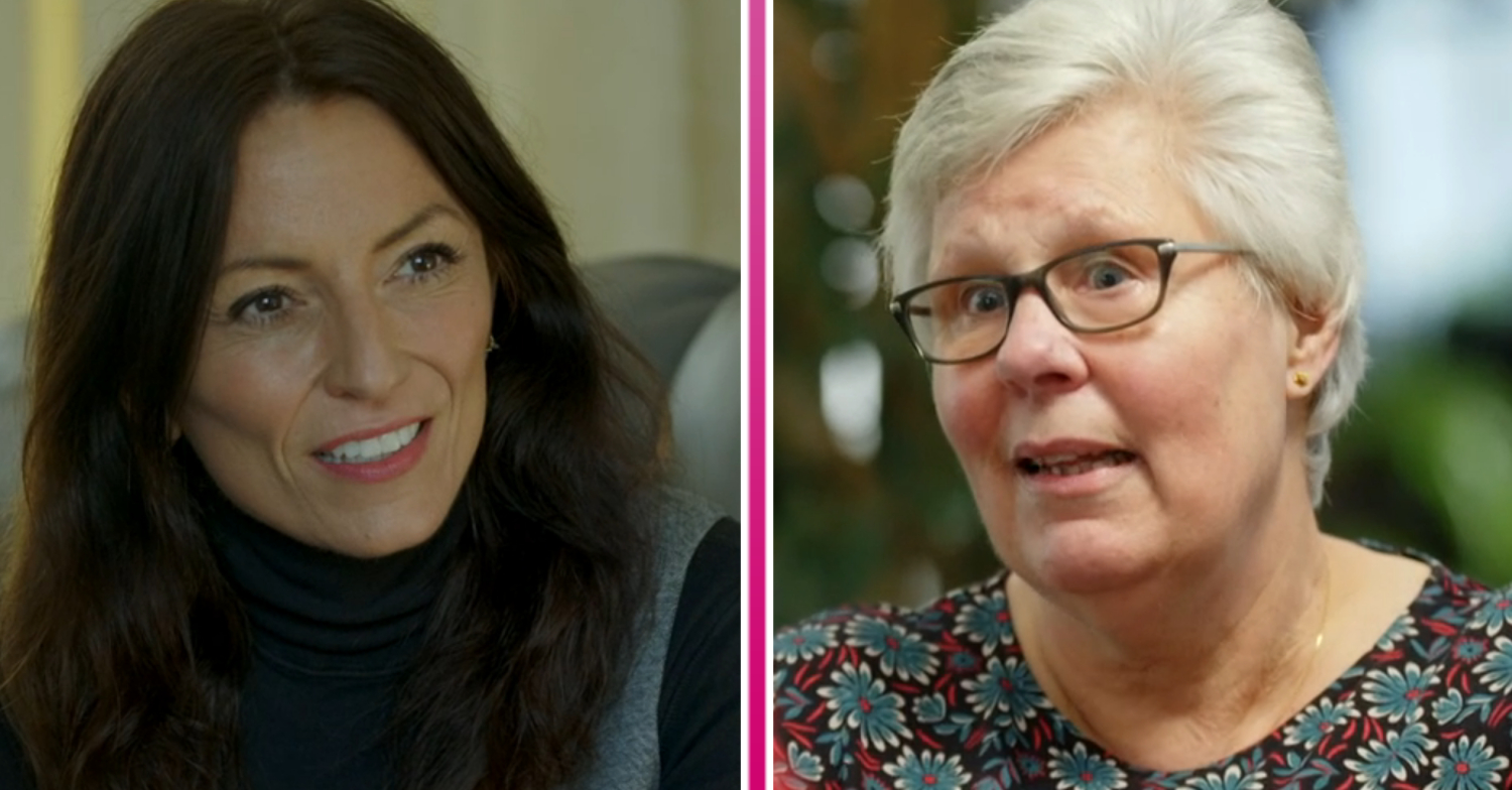 Davina McCall and Joselyn smile on Long Lost Family