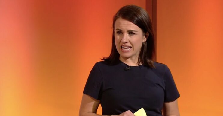 Nina Warhurst looking shocked