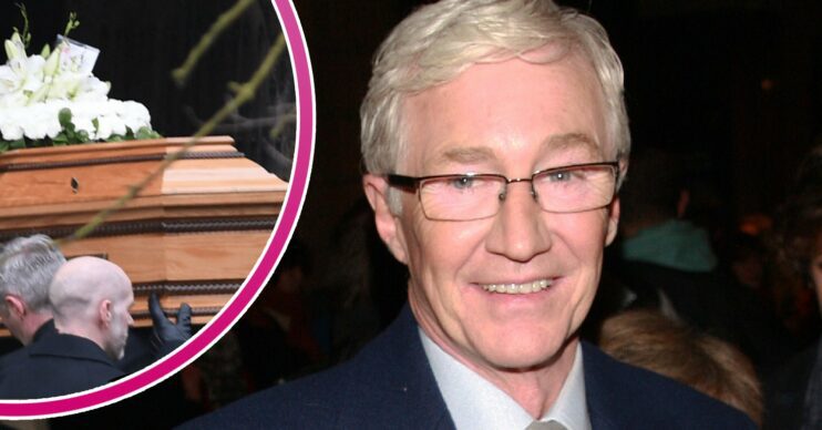 Paul O'Grady coffin / Paul O'Grady smiling
