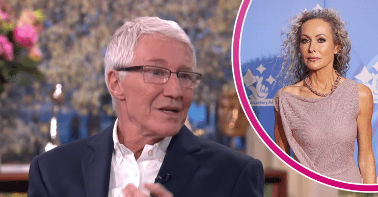 Paul O'Grady speaking on This Morning and Amanda Mealing posing at event