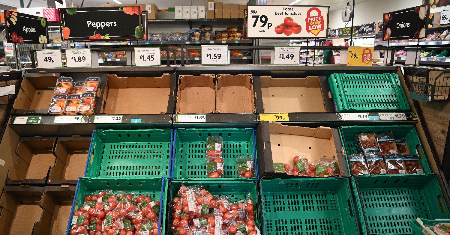 Vegetable shortages in Morrisons