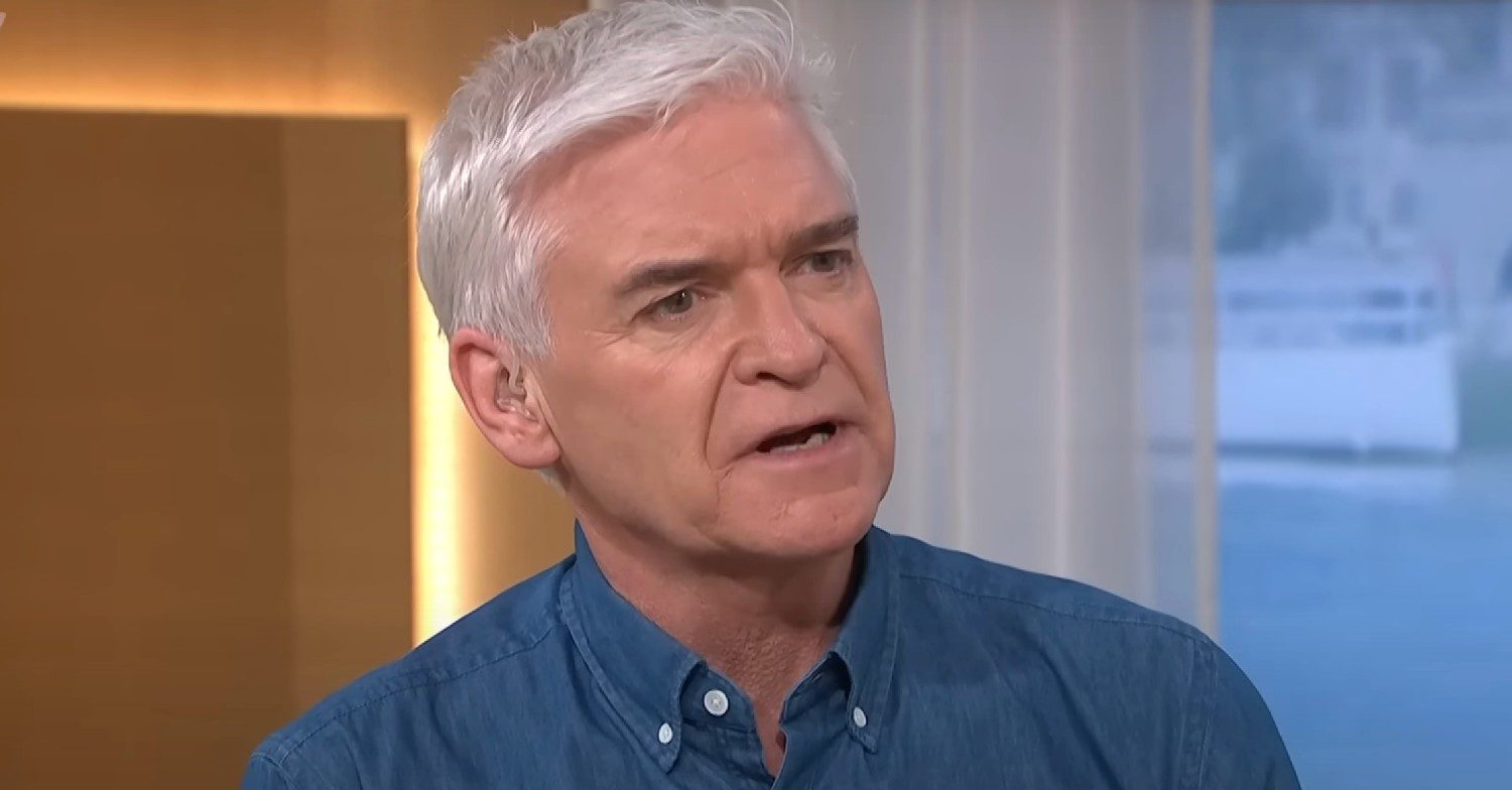 Phillip Schofield looking angry on This Morning