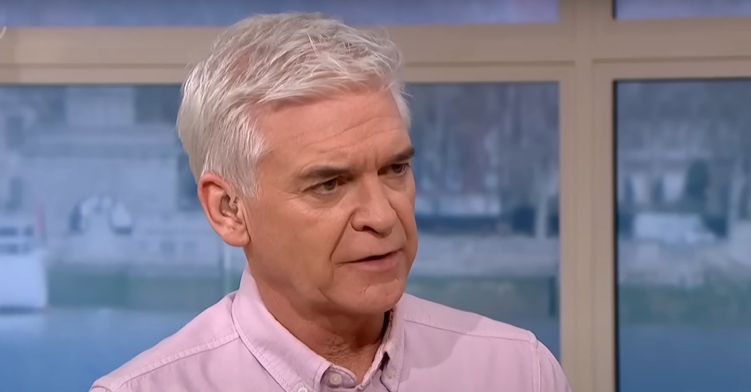 Phillip Schofield looking cross on This Morning 