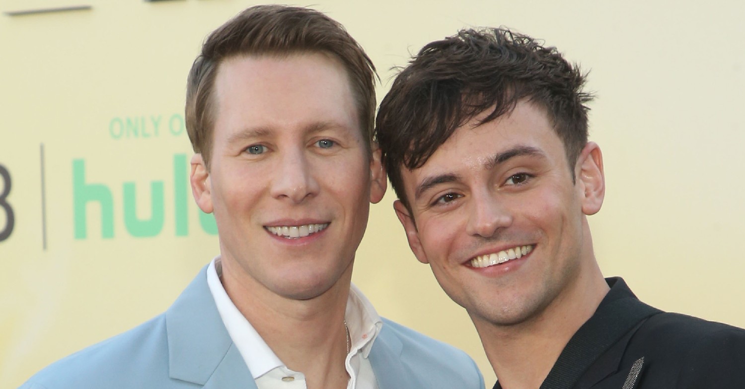 Dustin Lance Black / Tom Daley smiling 