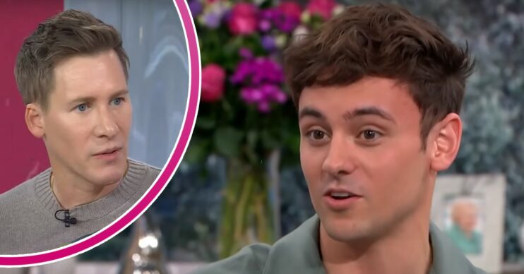 Dustin Lance Black speaking / Tom Daley on This Morning