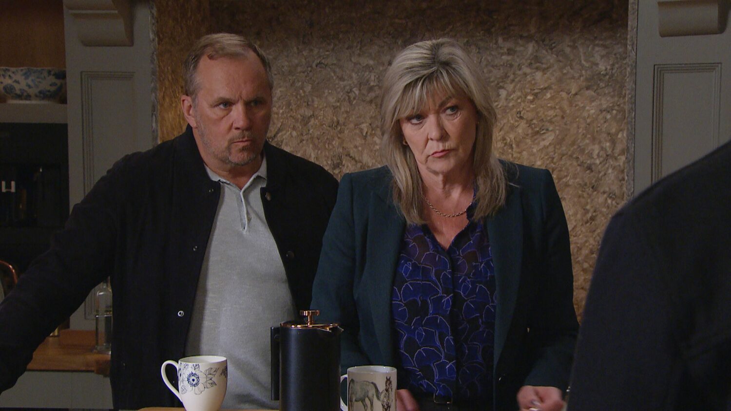 Will Taylor and Kim Tate on Emmerdale