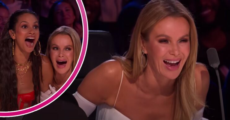 Amanda Holden cackles along with Alesha Dixon