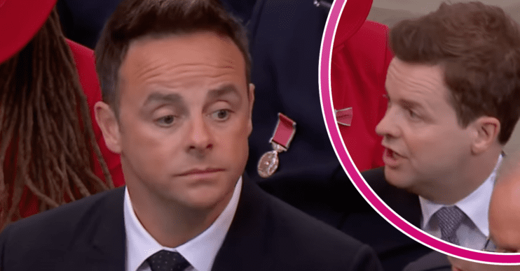 Ant McPartlin and Declan Donnelly at the coronation of King Charles