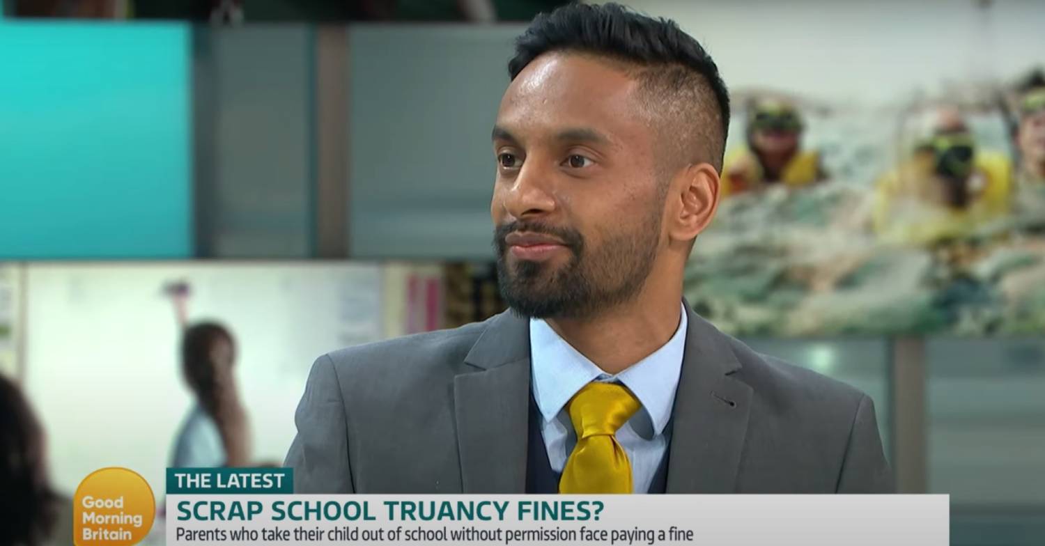 Bobby Seagull smiles on GMB today