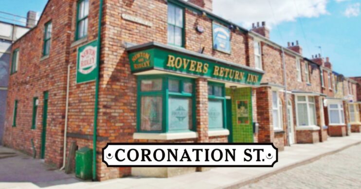 Coronation Street logo and Rovers background (Credit: ITV/Composite: Entertainment Daily!)
