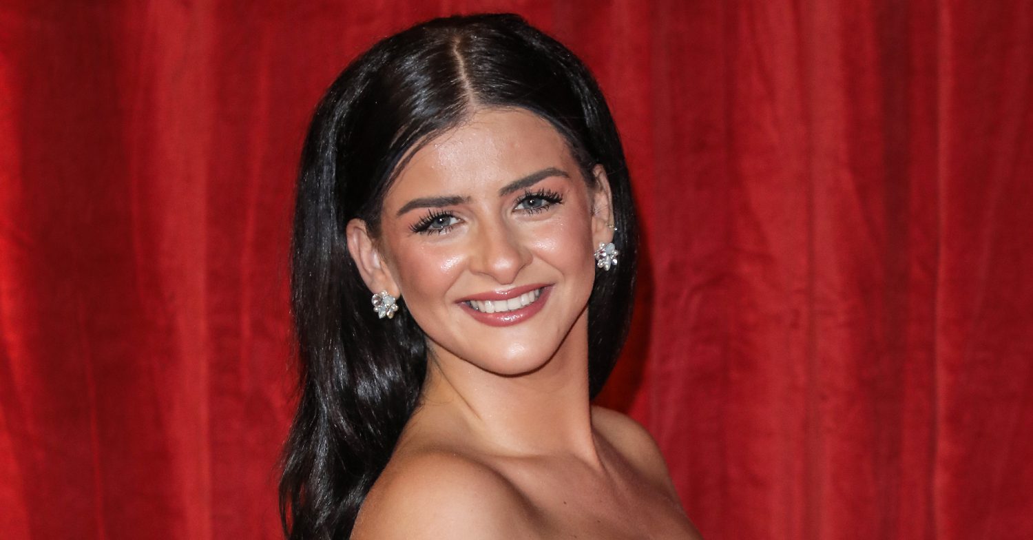 Coronation Street's Rebecca Ryan is smiling on the red carpet