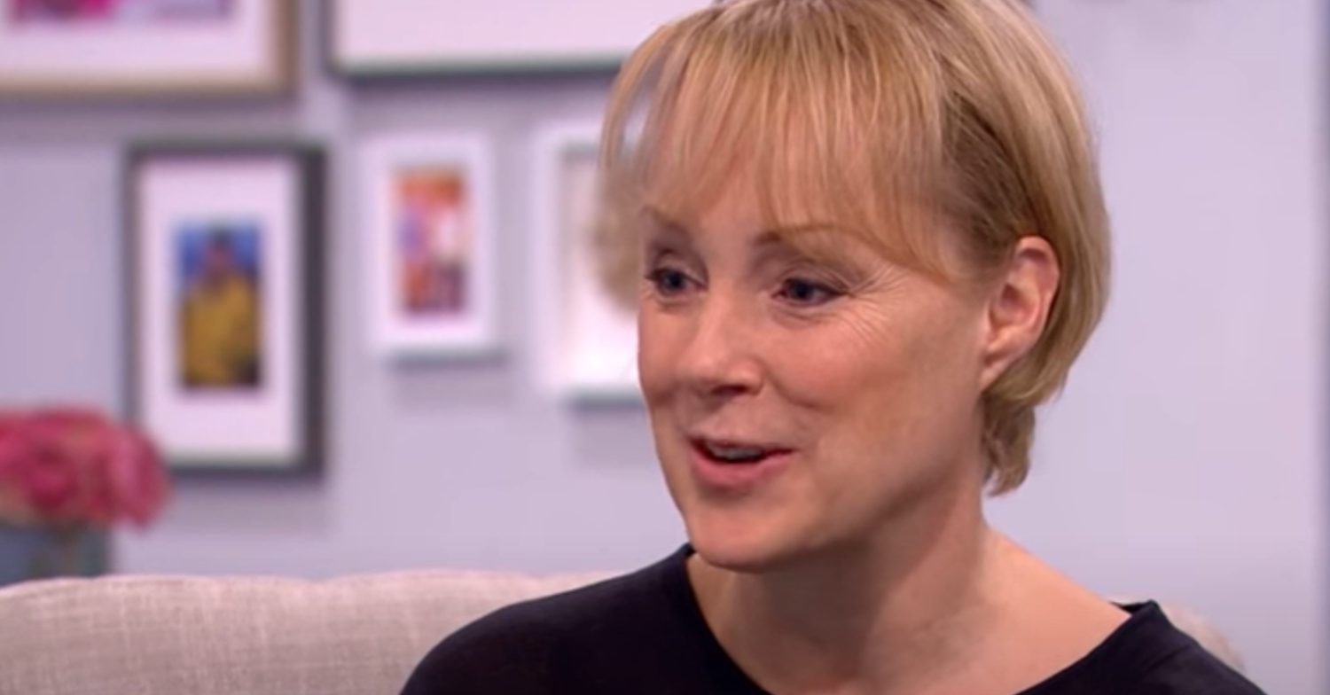 Coronation Street's Sally Dynevor is smiling