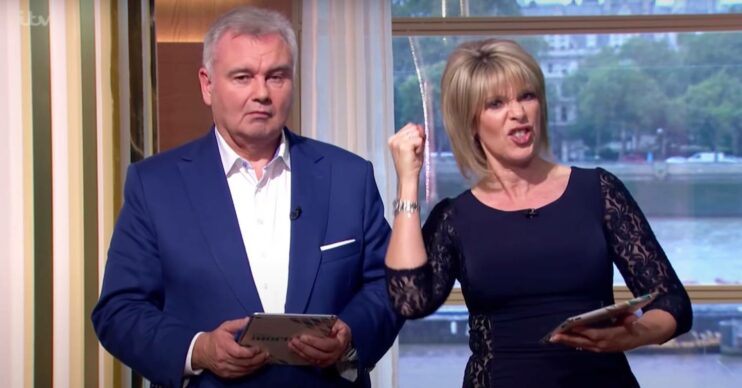 Ruth Langsford shakes a fist at Eamonn Holmes