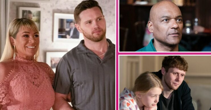 EastEnders first look comp image: Sharon, Keanu, George, Lexi, Jay
