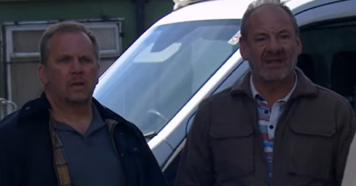 Emmerdale's Will and Jimmy look desperate