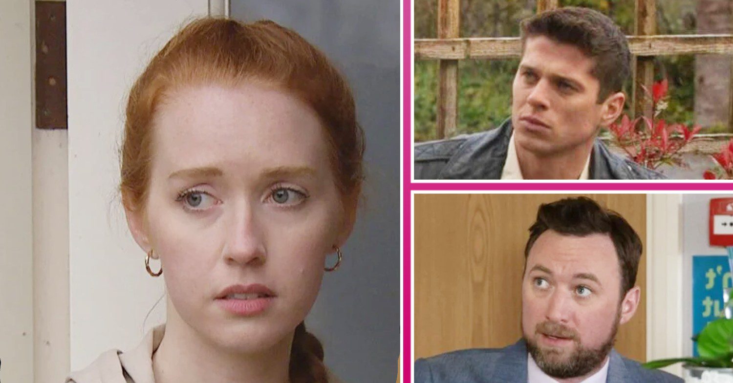 Emmerdale spoilers comp image: Chloe, Nicky and Liam