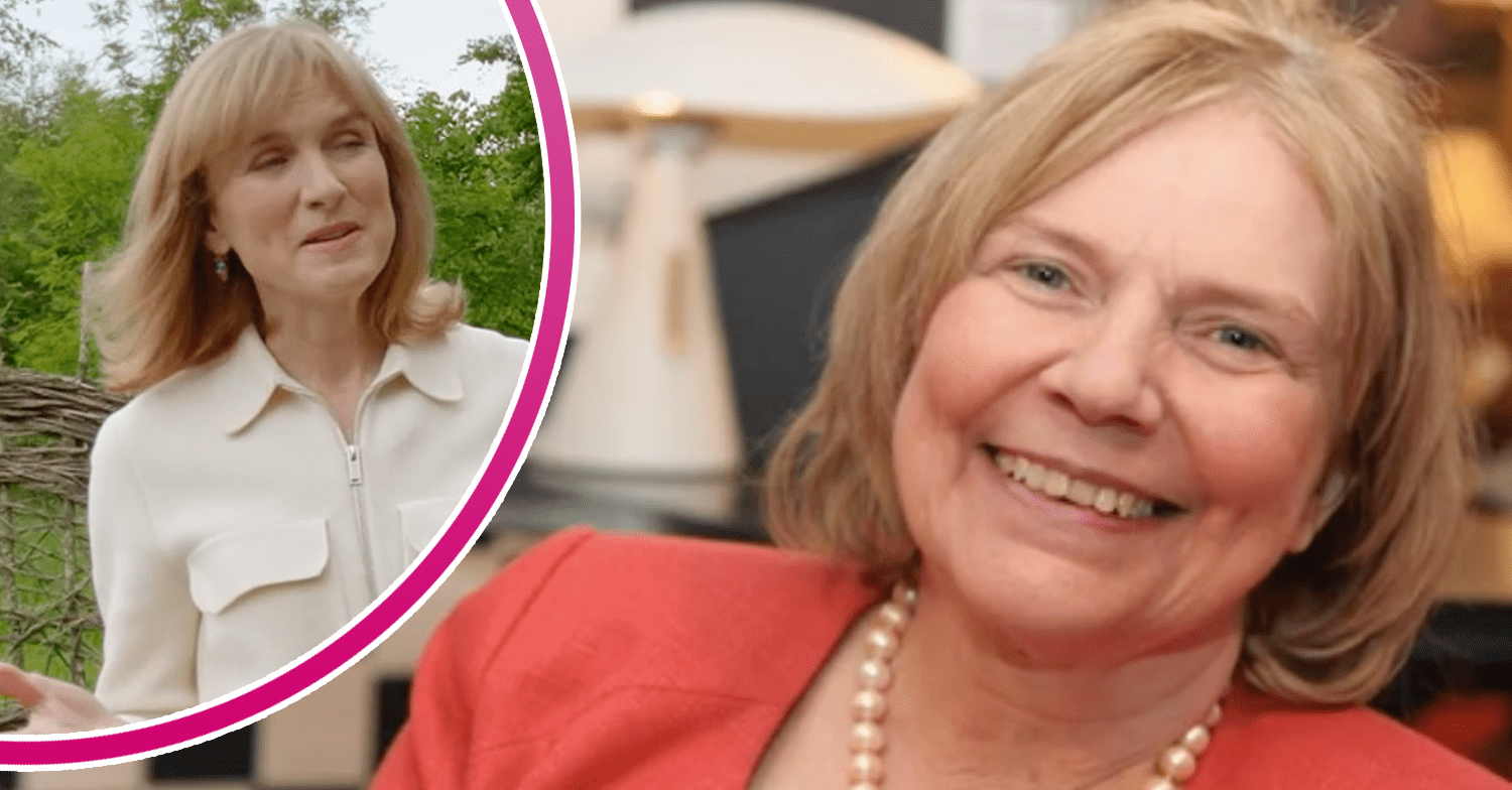 Fiona Bruce and Judith who died on Antiques Roadshow