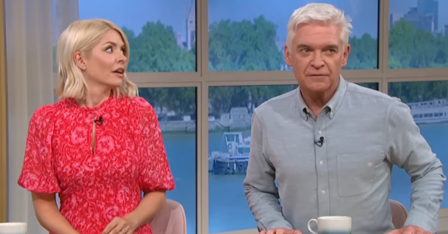 Holly Willoughby and Phillip Schofield presenting This Morning