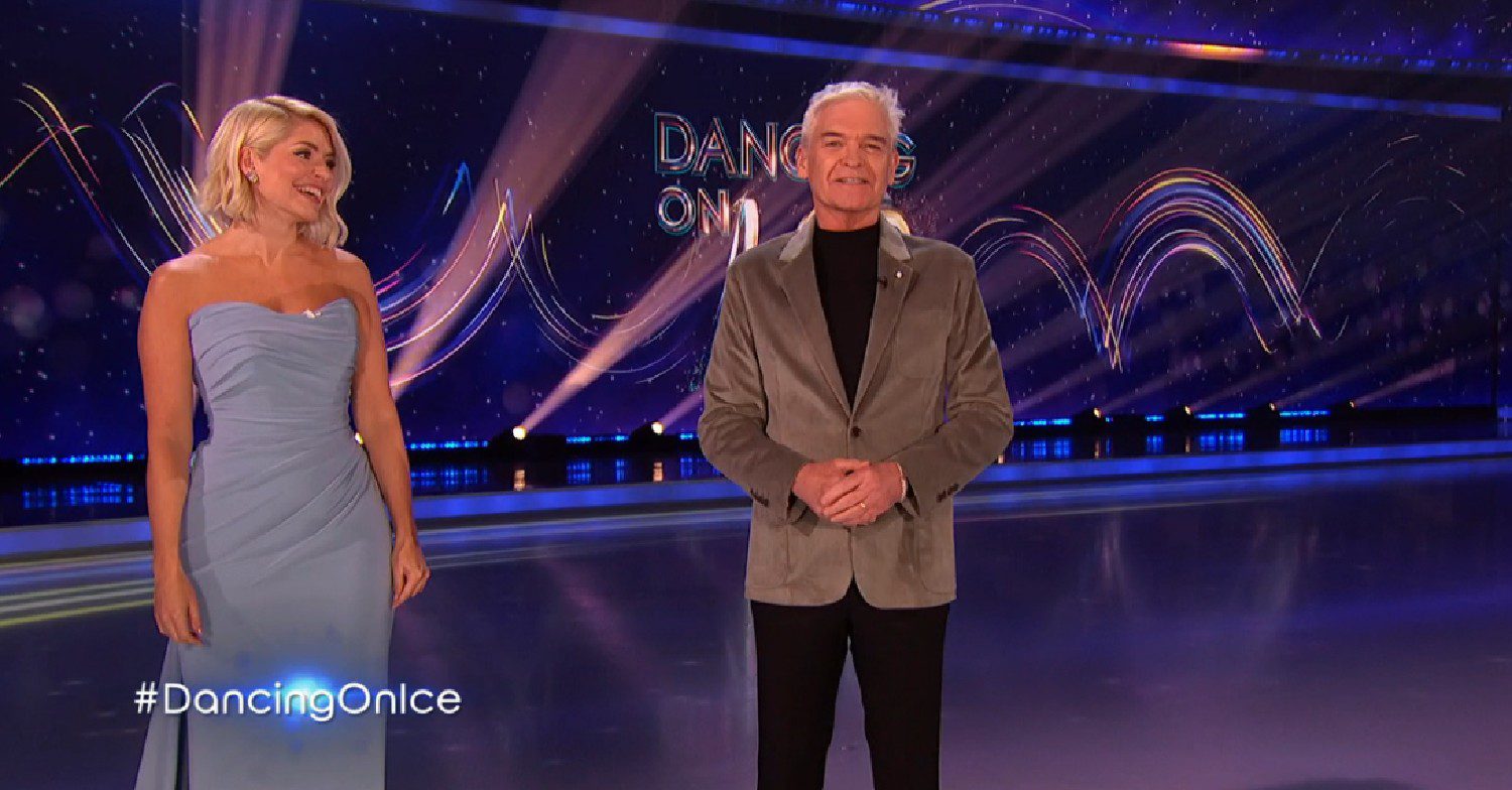Holly Willoughby and Phillip Schofield hosting Dancing On Ice